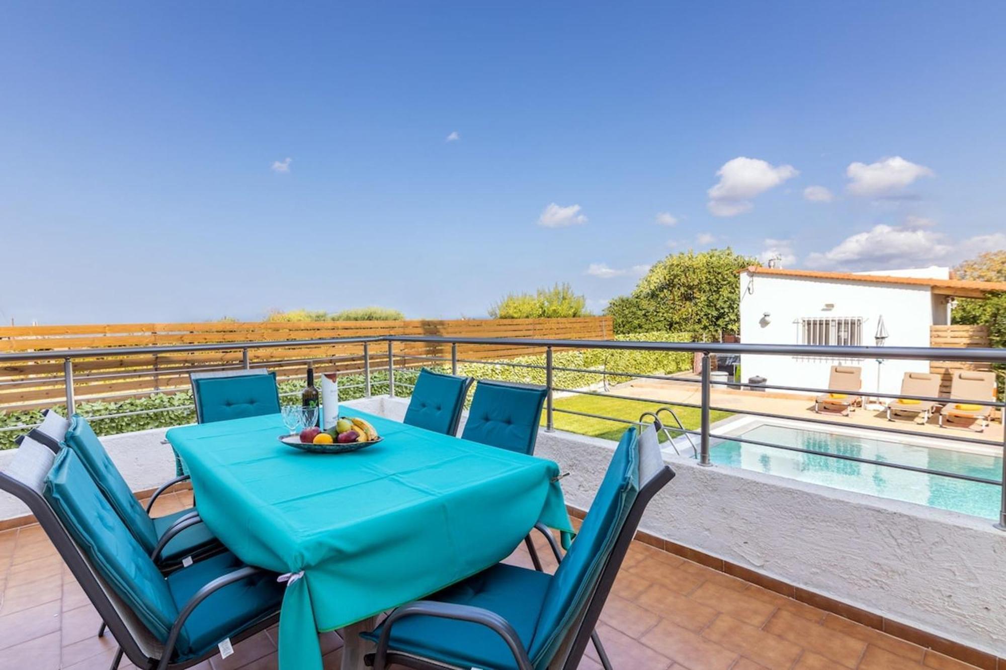Amazing Villa Chrysanthi With Private Pool In Heraklion Epano Vathia Exterior photo
